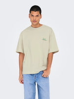 ONLY & SONS Relax Backprint T-Shirt Moonstruck