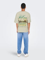 ONLY & SONS Relax Backprint T-Shirt Moonstruck