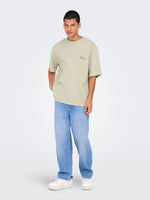 ONLY & SONS Relax Backprint T-Shirt Moonstruck