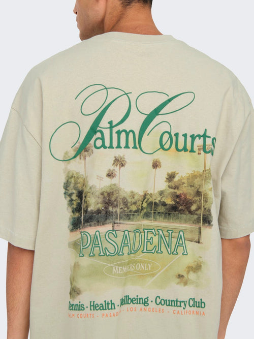 ONLY & SONS Relax Backprint T-Shirt Moonstruck