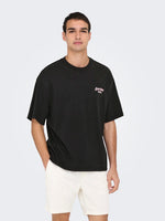 ONLY & SONS Backprint T-Shirt Jet Black