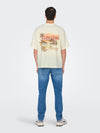 ONLY & SONS Backprint T-Shirt Antique White