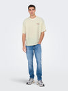 ONLY & SONS Backprint T-Shirt Antique White