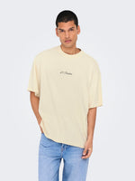 ONLY & SONS Oversize Backprint T-Shirt Antique White