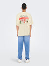 ONLY & SONS Oversize Backprint T-Shirt Antique White
