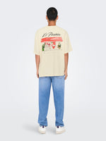 ONLY & SONS Oversize Backprint T-Shirt Antique White