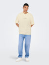 ONLY & SONS Oversize Backprint T-Shirt Antique White