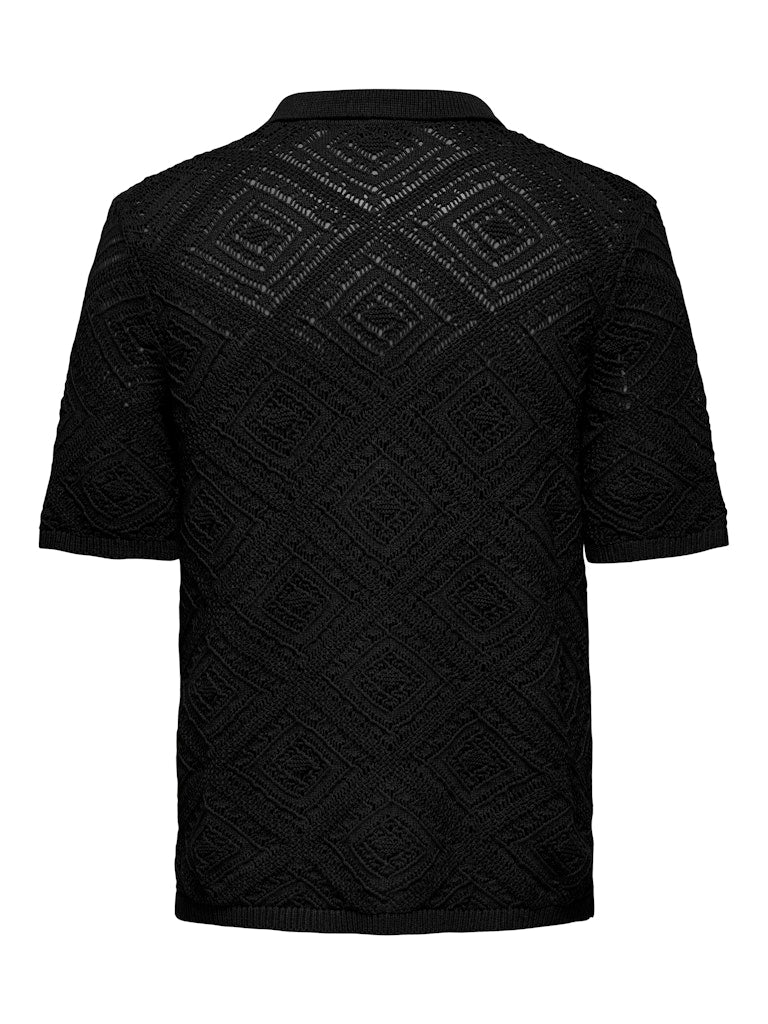 ONLY & SONS Strick Hemd Black