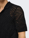 ONLY & SONS Strick Hemd Black
