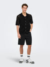 ONLY & SONS Strick Hemd Black