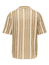 ONLY & SONS Strick Hemd Cloud Dancer Brown
