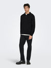 ONLY & SONS Polokragen Pullover Black