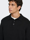 ONLY & SONS Polokragen Pullover Black
