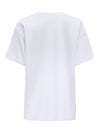 ONLY Frontprint T-Shirt Bright White Lazy