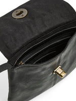 PIECES Leder Party Bag Black