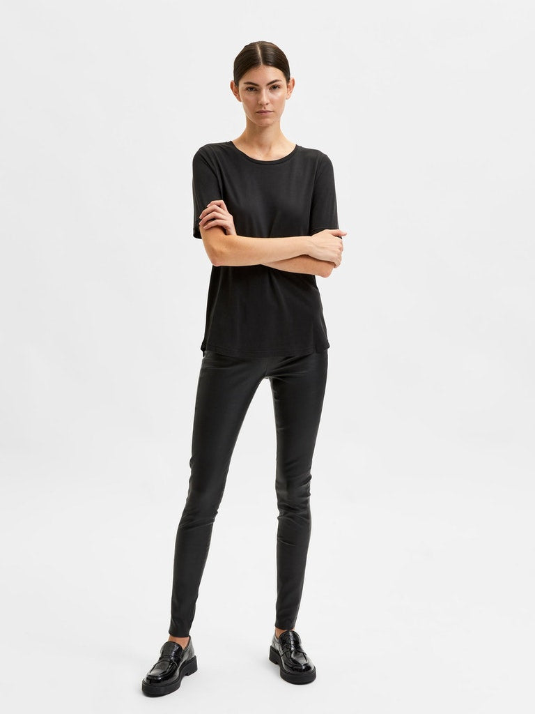 SELECTED FEMME Modal T-Shirt Black