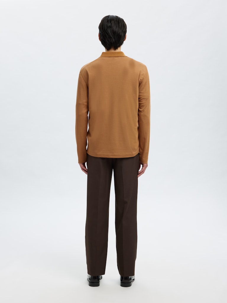 SELECTED HOMME Dünnes Polo Chipmunk