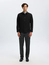 SELECTED HOMME Gebürstet Twist Hemd Black
