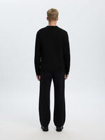 SELECTED HOMME Strick Polo Pullover Black