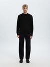 SELECTED HOMME Strick Polo Pullover Black