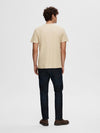 SELECTED HOMME Waffel T-Shirt Fog