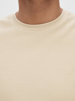 SELECTED HOMME Waffel T-Shirt Fog