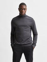 SELECTED HOMME Rollkragen Pullover Antracit