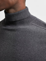 SELECTED HOMME Rollkragen Pullover Antracit