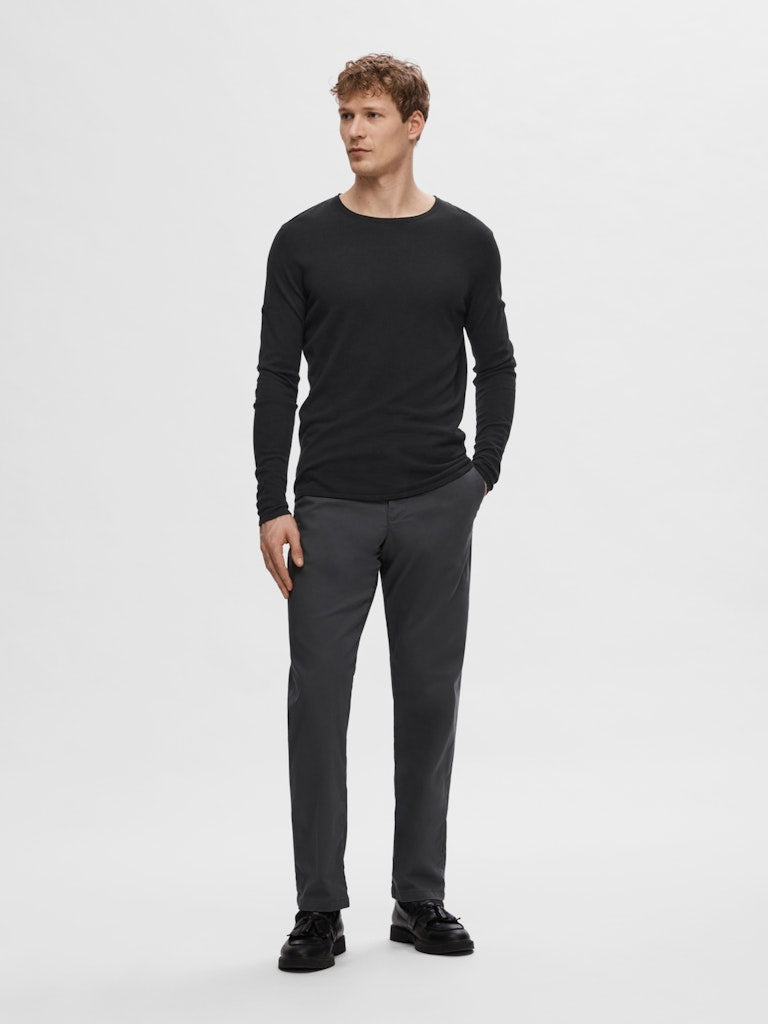 SELECTED HOMME Dünner Pullover Black