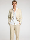 SELECTED HOMME Leinen Kurzarm Hemd White
