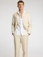 SELECTED HOMME Leinen Kurzarm Hemd White