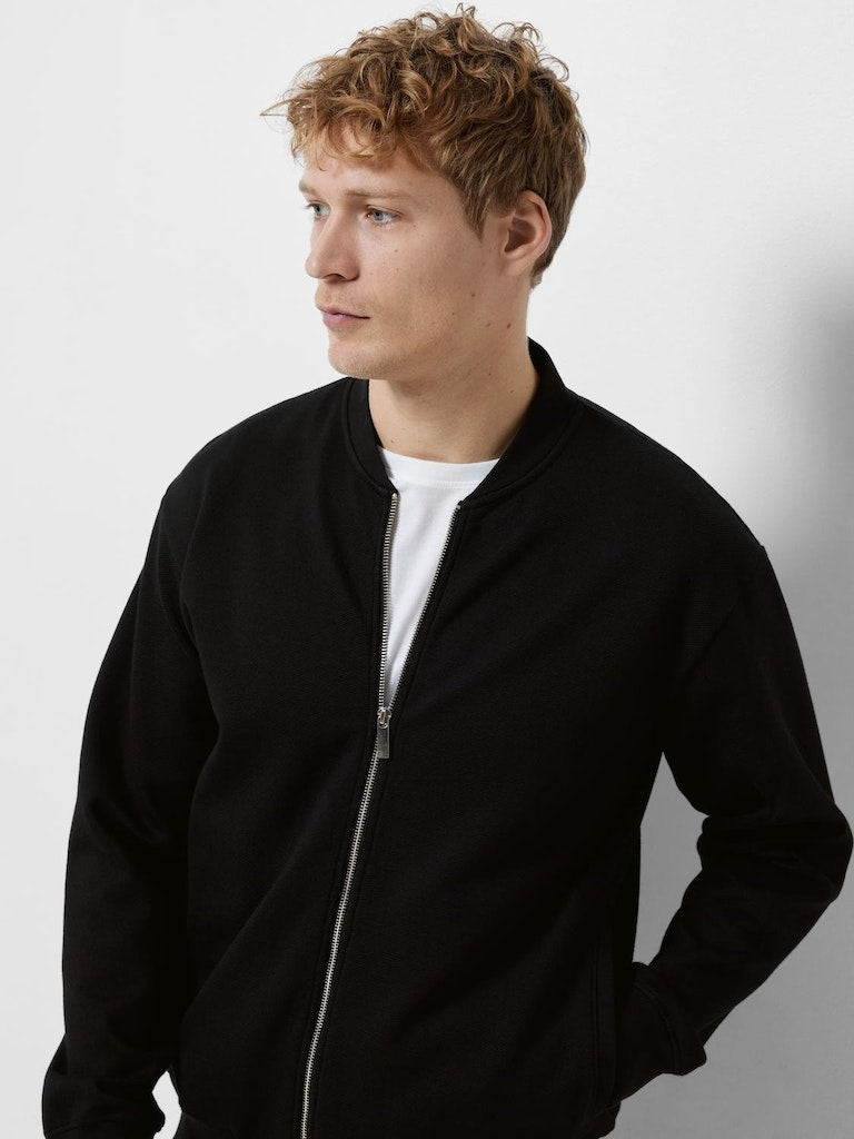SELECTED HOMME Sweat Bomber Jacke Black