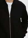 SELECTED HOMME Sweat Bomber Jacke Black