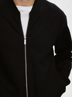 SELECTED HOMME Sweat Bomber Jacke Black