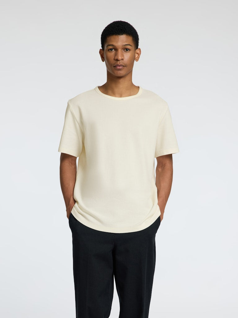 SELECTED HOMME Pique T-Shirt Egret