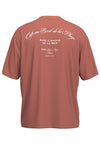 SELECTED HOMME Relax Backprint T-Shirt Etruscan Red