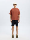 SELECTED HOMME Relax Backprint T-Shirt Etruscan Red