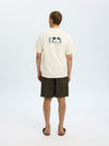 SELECTED HOMME Relax Backprint T-Shirt Egret