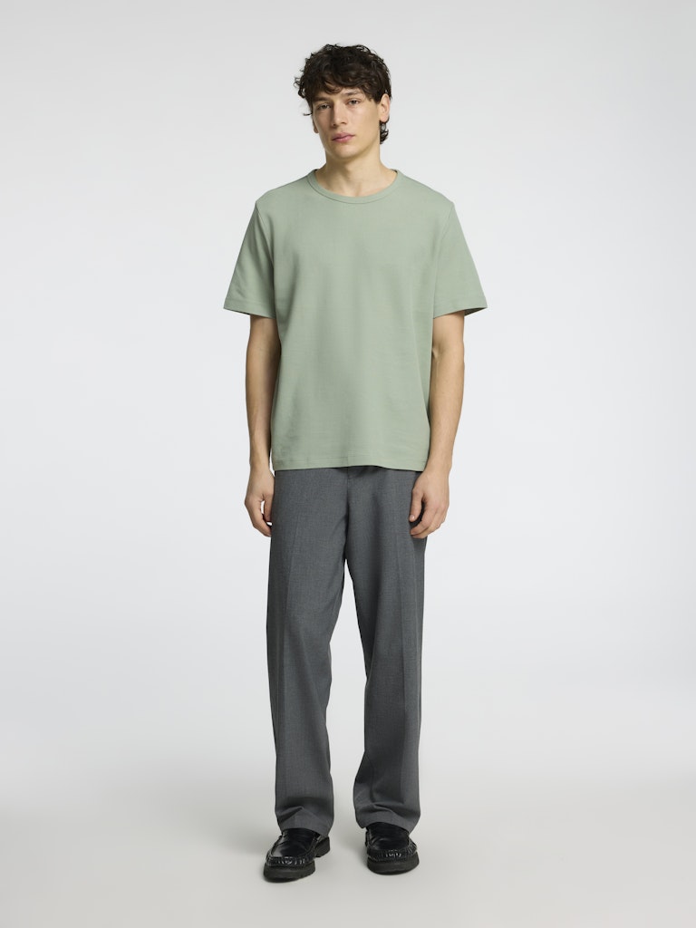 SELECTED HOMME Pique T-Shirt Iceberg Green