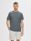 SELECTED HOMME Waffel T-Shirt Stormy Weather