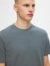 SELECTED HOMME Waffel T-Shirt Stormy Weather