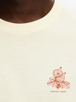 SELECTED HOMME Backprint T-Shirt Egret