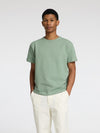 SELECTED HOMME Seersucker T-Shirt Iceberg Green