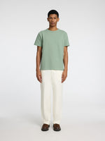 SELECTED HOMME Seersucker T-Shirt Iceberg Green