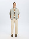 SELECTED HOMME Strick Shirt Egret Chipmunk