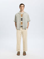 SELECTED HOMME Strick Shirt Egret Chipmunk