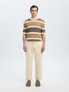 SELECTED HOMME Strick Shirt Egret Chipmunk