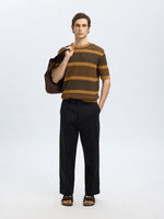 SELECTED HOMME Strick Shirt Chipmunk Black