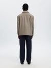 SELECTED HOMME Wolle Overshirt Deep Taupe