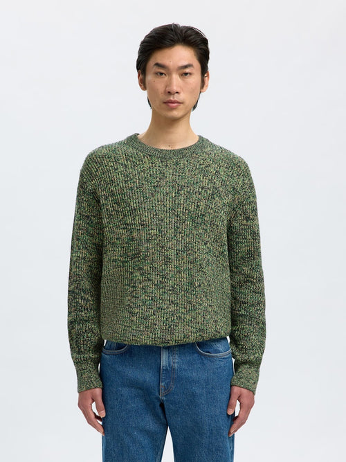 SELECTED HOMME Strick Pullover Sky Captain Twist